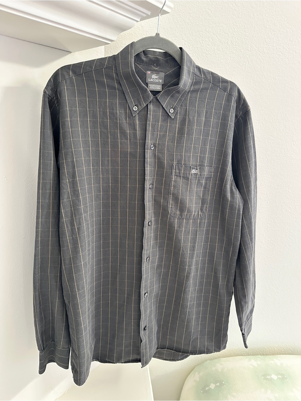 Vintage Lacoste Made in France Button-Down Shirt – Size 40
